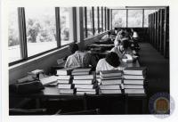 Students reading in the Law Library