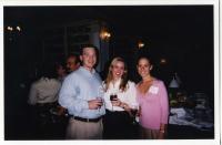 Scott Horlacher, Joanna Bernard, and Emily DiStefano at an Alumni Event in October 2003