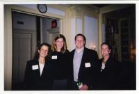 Renee Ring, Carin and Jed Carithers, and Kathy Perdue at an Alumni Event in October 2003
