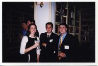 Brooke Pietrzak, Mike Leahy, Craig Warake at an Alumni Event in October 2003